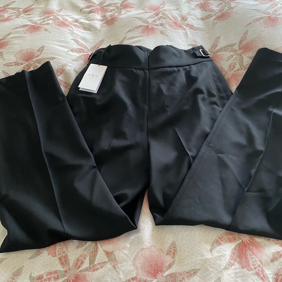 IRO Virgin wool trousers in Black SZ 40( 30”waist) NWT/ retail $395 - Picture 3 of 10